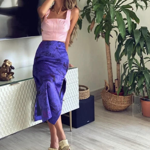 Printed Column Skirts